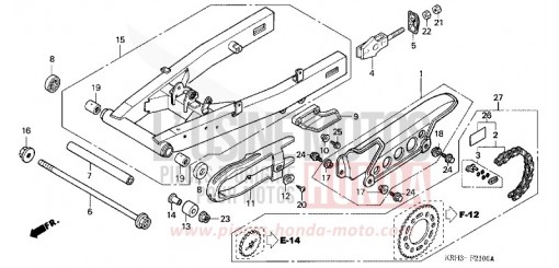 BRAS OSCILLANT XR125L4 de 2004